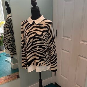 Charter Club Black and White Sweater